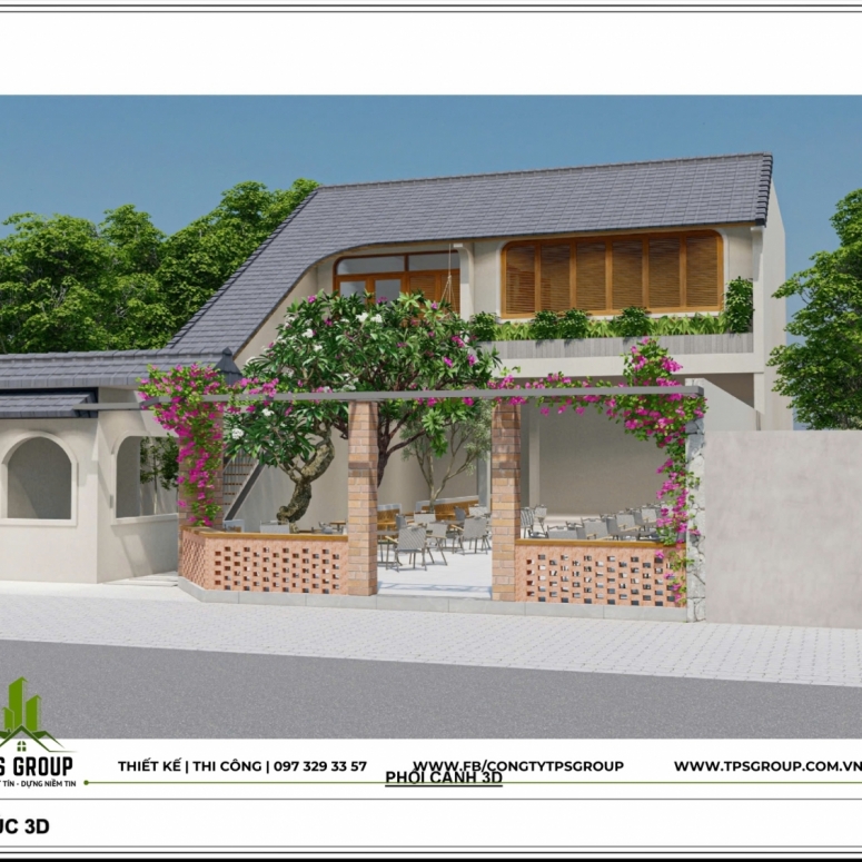Py's House – Mẫu Nhà Phố 1 Trệt 1 Lầu Kết Hợp Sân Vườn Tại Dĩ An 